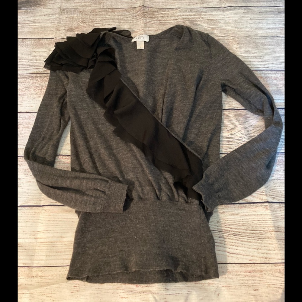Loft ruffle sweater